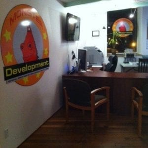 Monster Development Sign